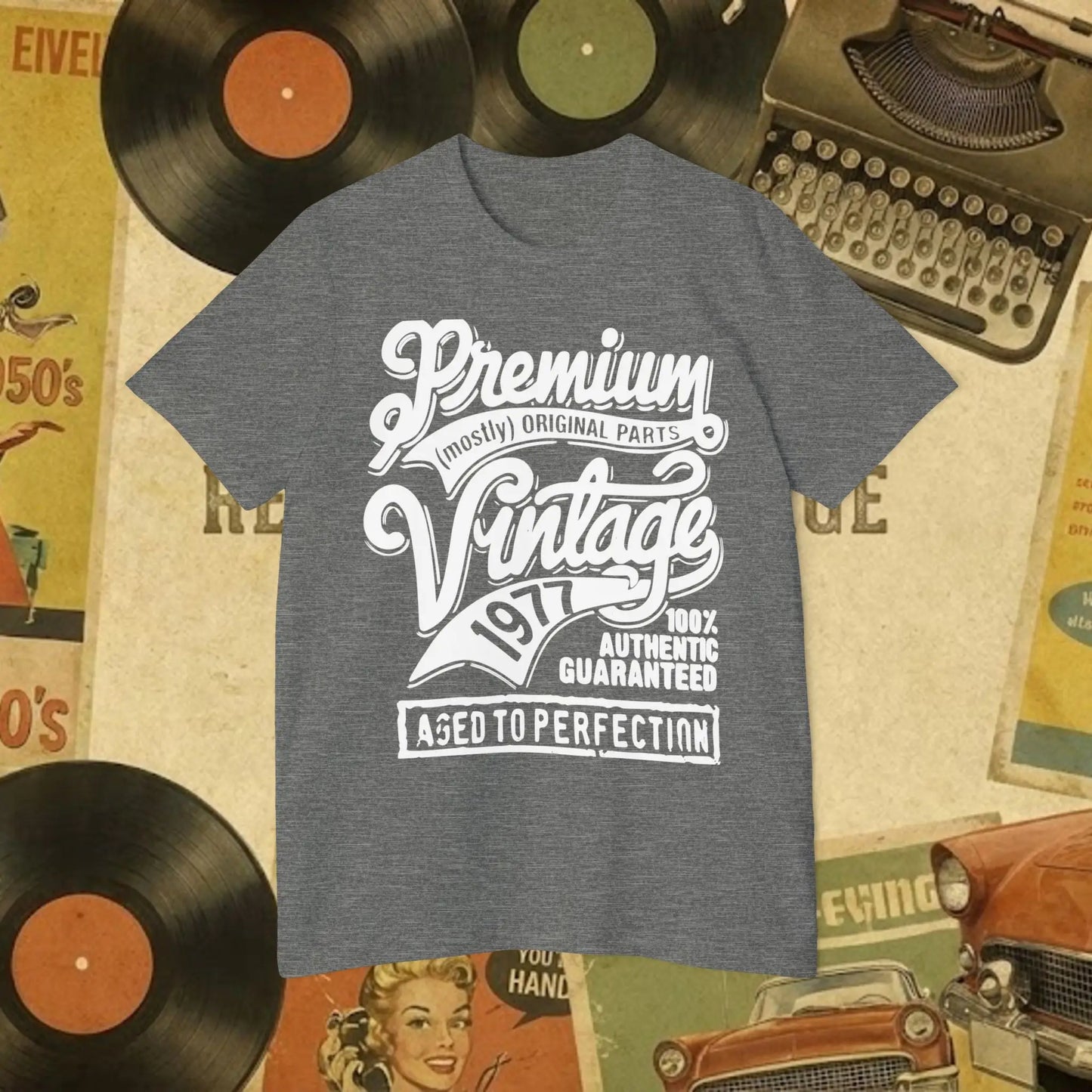 Vintage 1977 Aged to Perfection Tee