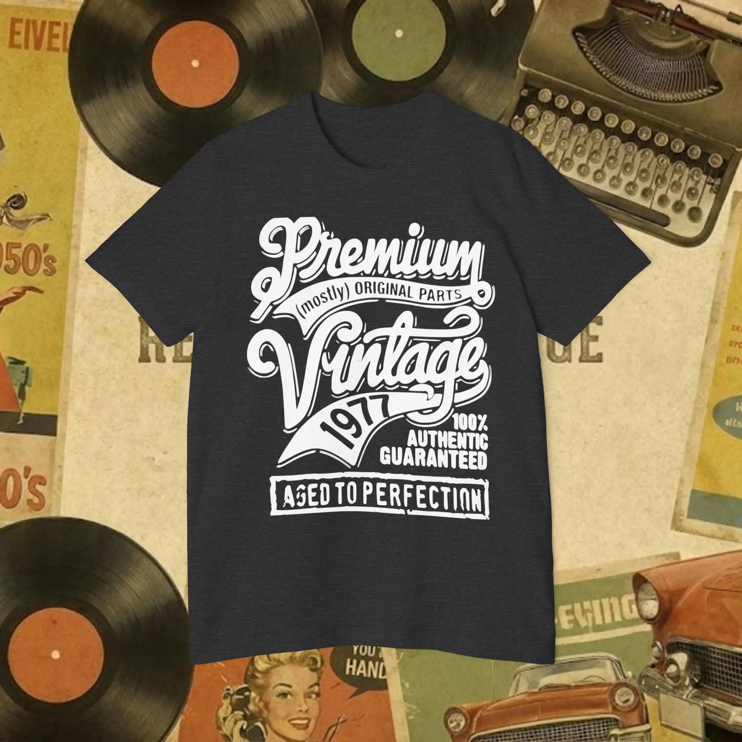 Vintage 1977 Aged to Perfection Tee