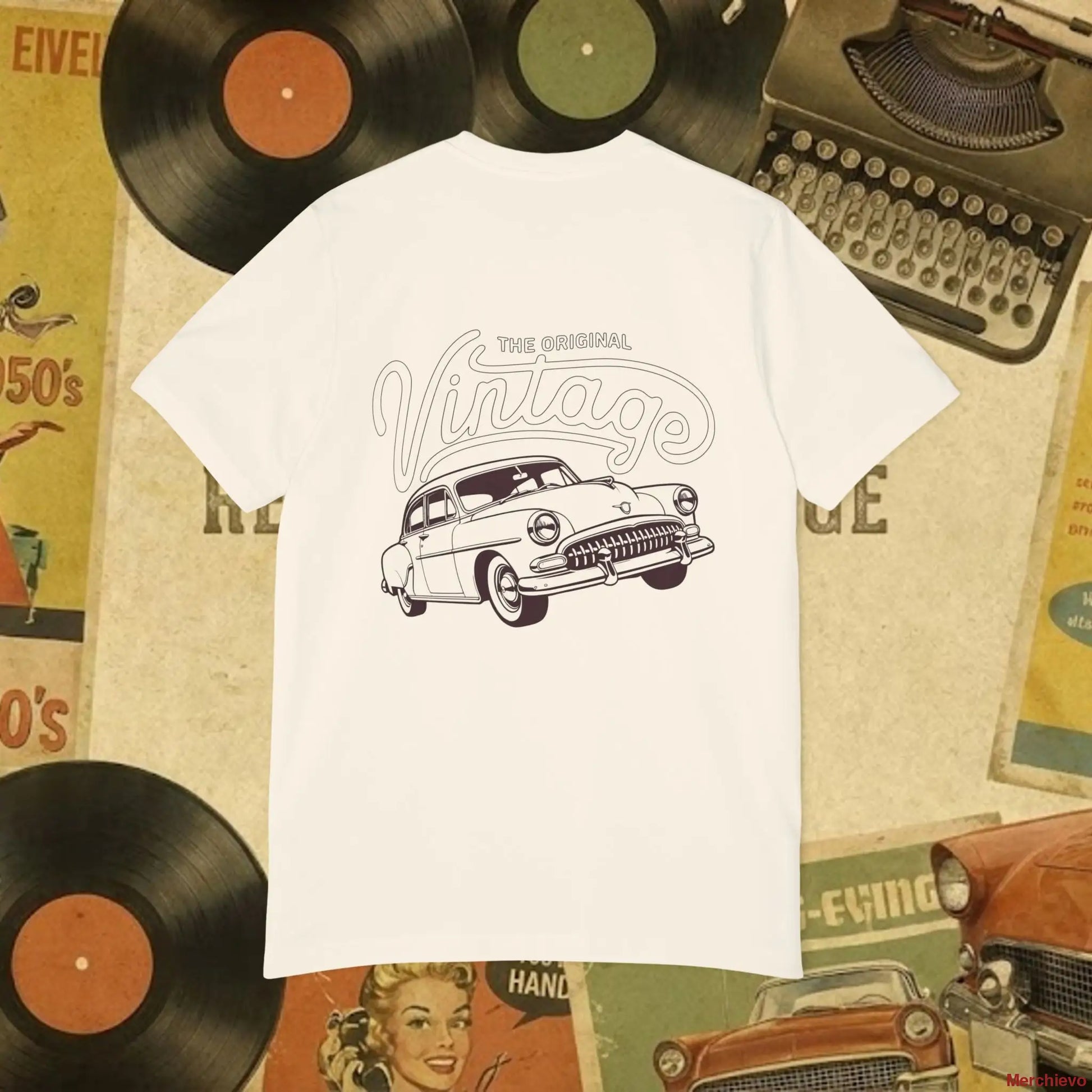 Vintage Car T-Shirt — The Original Vintage Classic Car Tee T-Shirt