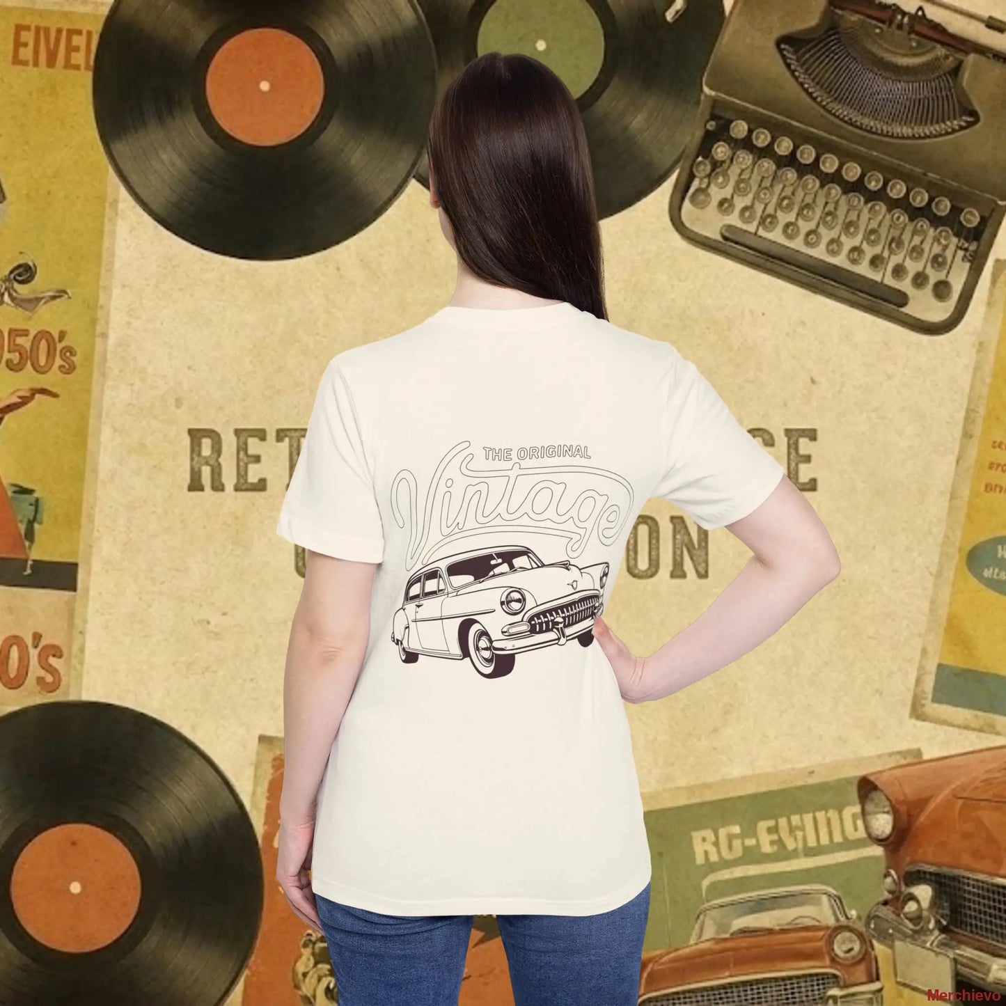 Vintage Car T-Shirt — The Original Vintage Classic Car Tee T-Shirt