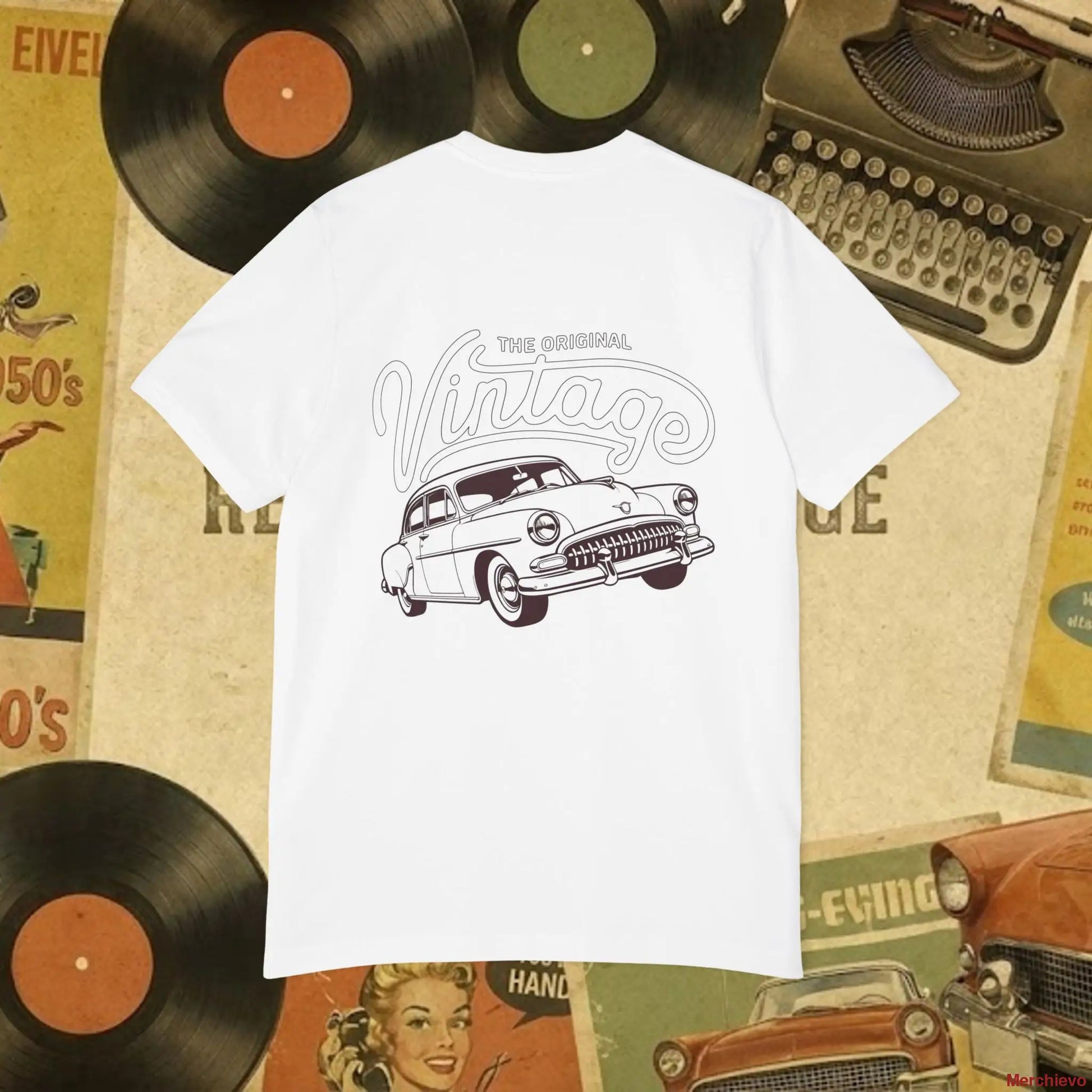 Vintage Car T-Shirt — The Original Vintage Classic Car Tee T-Shirt