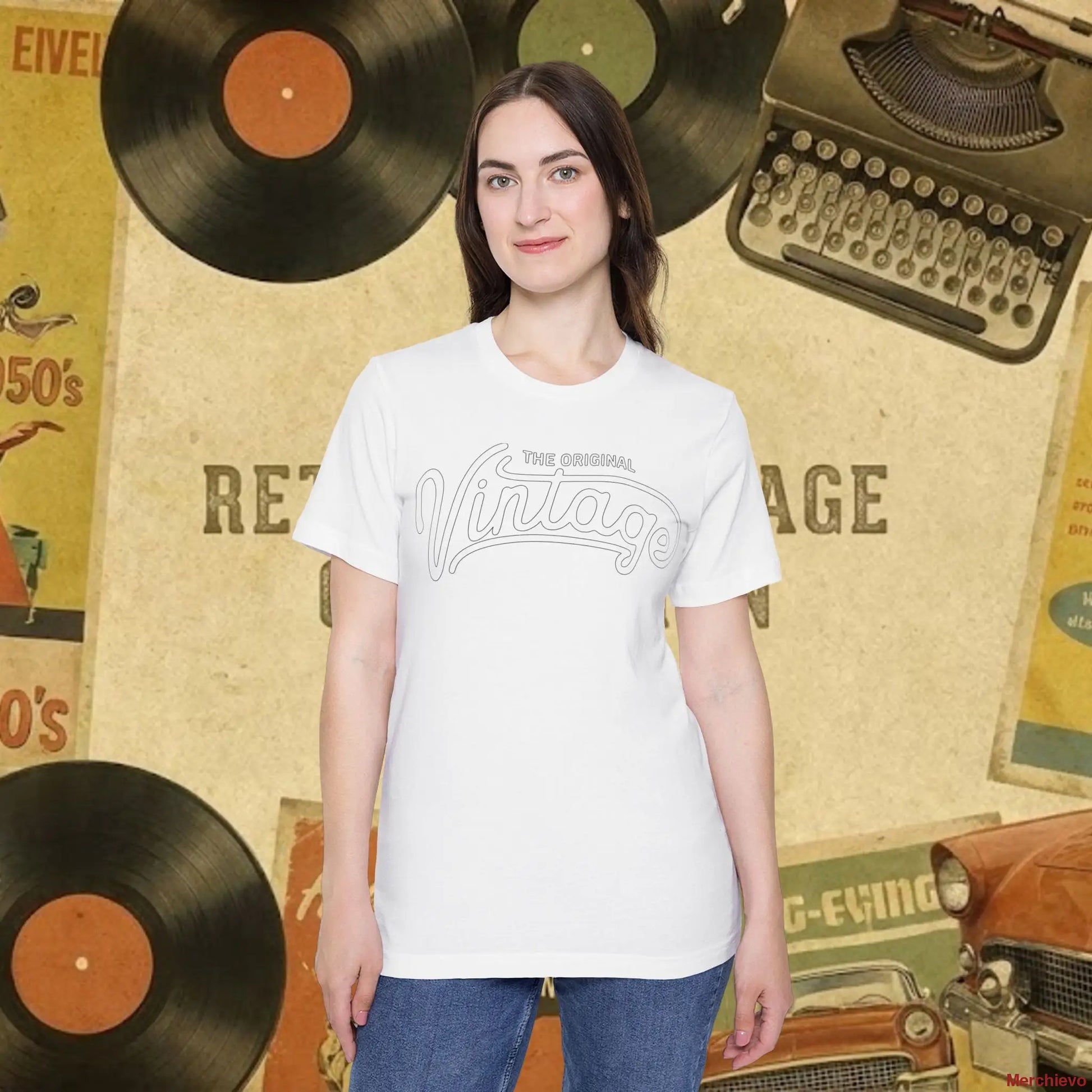 Vintage Car T-Shirt — The Original Vintage Classic Car Tee White / XS T-Shirt