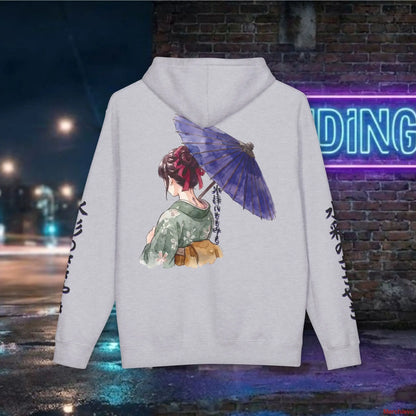 Vintage Japanese Kimono Girl Hoodie — Classic Art Aesthetic Hoodie