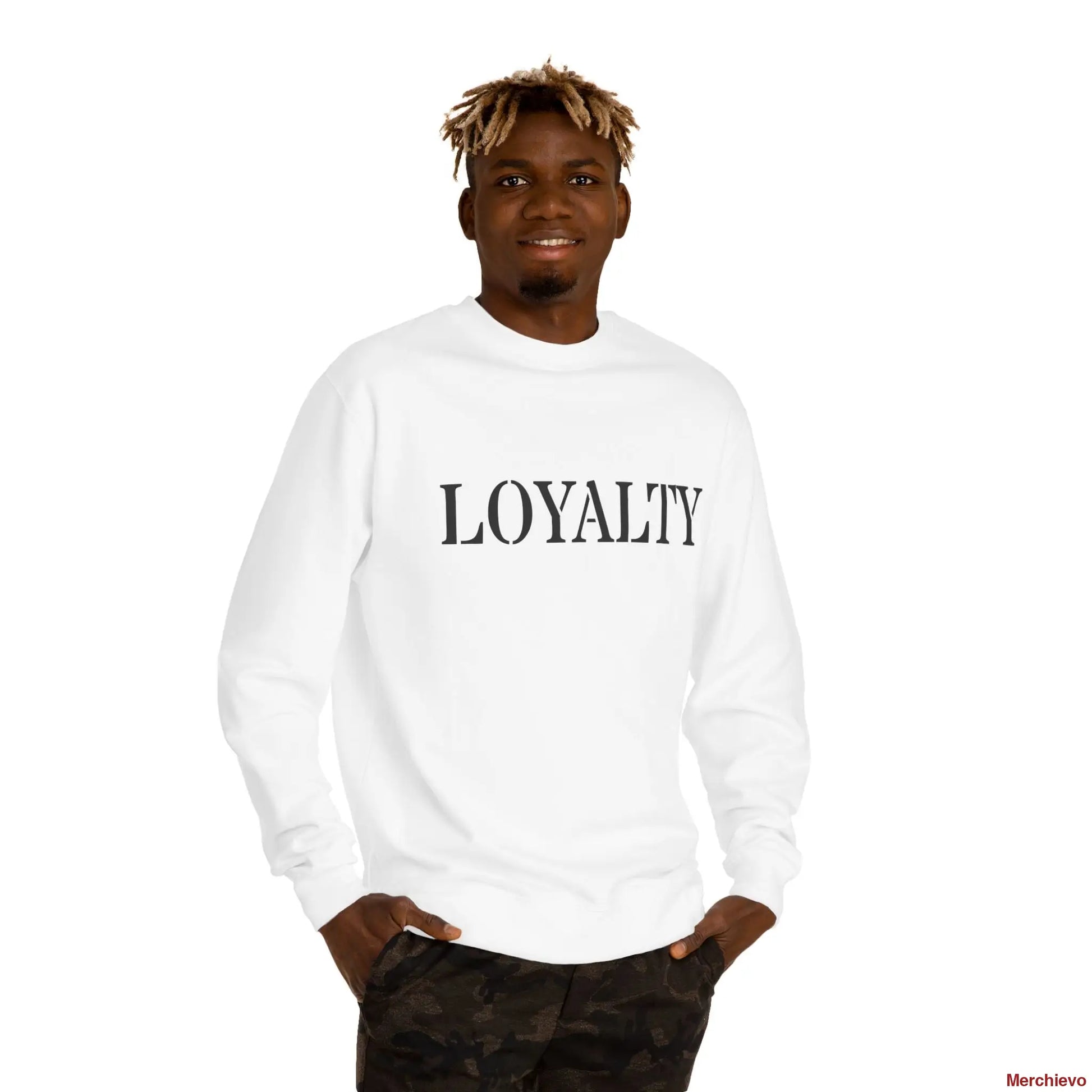 Vintage Loyalty Shredded Flag Sweatshirt Sweatshirt