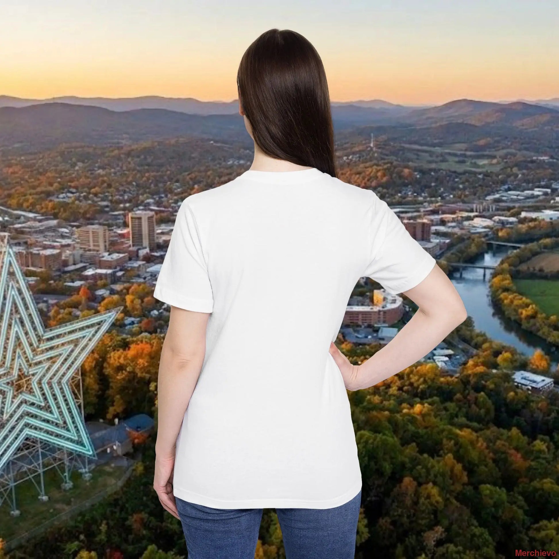 Visit Roanoke VA Graphic Tee – Star City of the South Black Print Shirt T-Shirt